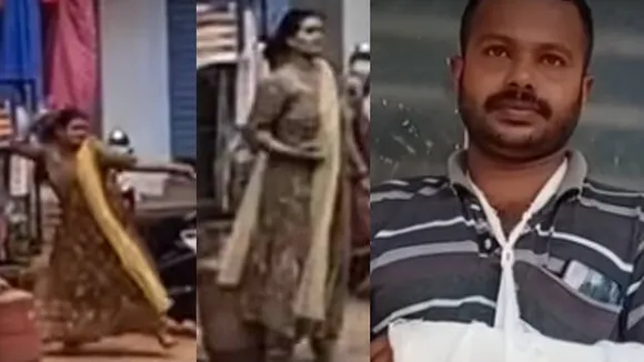 നടുറോഡില്‍ സ്ത്രീകള്‍ തമ്മില്‍ കൂട്ടയടി; വീഡിയോ പകര്‍ത്തിയെന്ന് ആരോപിച്ച് ഓട്ടോ ഡ്രൈവറുടെ കൈ യുവതി തല്ലിയൊടിച്ചു