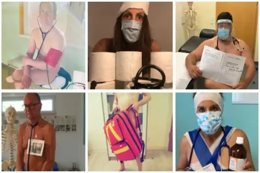 മതിയായ സുരക്ഷാ ഉപകരണങ്ങില്ല; ജര്‍മ്മനിയില്‍ നഗ്നരായി പ്രതിഷേധിച്ച് ഡോക്ടര്‍മാര്‍