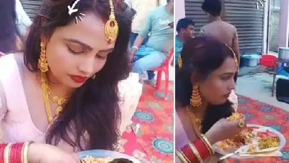 കൈ കൊണ്ട് വലിയ ഉരുള ഉരുട്ടി കഴിക്കാന്‍ പോയതും മുന്നിൽ ക്യാമറ; പിന്നീട് യുവതി ചെയ്തത്