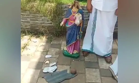 പൂവരണിയില്‍ മതസൗഹാര്‍ദ്ദം തകര്‍ക്കാന്‍ ശ്രമിച്ചത് വിരുതന്‍ 'പൂച്ച' ! സ്വകാര്യ കെട്ടിടത്തിലെ ഗ്രോട്ടോയിലുണ്ടായിരുന്ന മാതാവിന്‍റെ രൂപം നിലത്തു കിടന്ന സംഭവത്തില്‍ രക്ഷയായത് പാലാ പോലീസിന്‍റെ തന്ത്രപരമായ ഇടപെടല്‍ ! സംഭവം ഇങ്ങനെ...