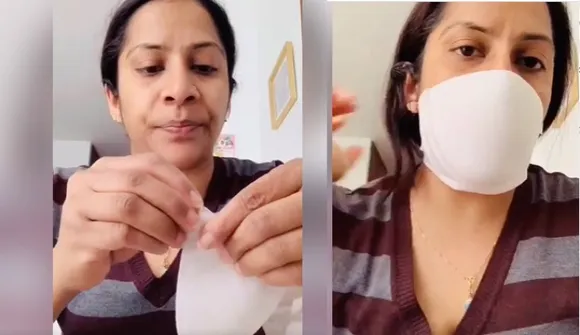 മാസ്ക് കിട്ടാനില്ലെങ്കിൽ ബ്രാ മാസ്ക് ! സ്വയം ചെയ്യാവുന്ന പരിഹാരവുമായി ഇറ്റലിയിലെ പ്രവാസി യുവതിയുടെ വീഡിയോ