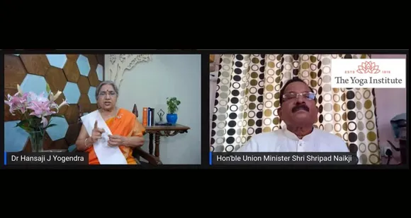 യോഗ ഇന്‍സ്റ്റിറ്റ്യൂട്ടിന്റെ 102-ാം വാര്‍ഷികാഘോഷവേളയില്‍ പുതിയ മെഡിറ്റേഷന്‍ ആപ്പായ നിസ്പന്ദ അവതരിപ്പിച്ചു