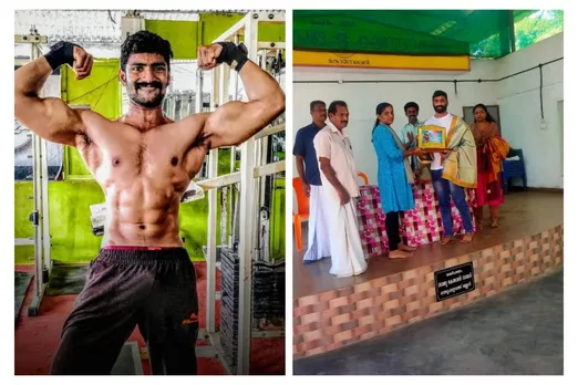 ബോഡി ബിൽഡർ അർജ്ജുൻ ചന്ദ്രനെ ആദരിച്ചു