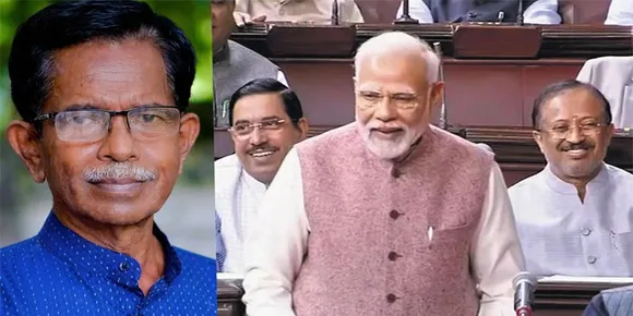 പ്രധാനമന്ത്രി പ്രസംഗിക്കാന്‍ വരുമ്പോള്‍ മുരളി വീഡിയോയില്‍ വരത്തക്കവിധം ഇരിക്കും; ഇത്തരം പെരുമാറ്റം ആരും മനസ്സിലാക്കുന്നില്ലന്ന് കരുതരുതെന്ന് സംഘ്പരിവാര്‍ സഹയാത്രികന്‍ ടി.ജി മോഹന്‍ദാസ്; ചേരിതിരിഞ്ഞ് പോര്