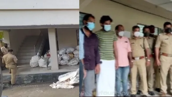 പാലക്കാട് വൻ ചന്ദന വേട്ട;1100 കിലോ ചന്ദനം വനം വകുപ്പ് വിജിലൻസ് പിടി കൂടി