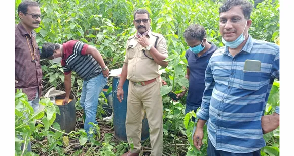 300 ലിറ്റർ ചാരായ വാഷ് നശിപ്പിച്ചു