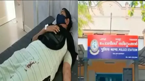 ഗാർഹിക പീഡനത്തിന് പരാതി നൽകിയിട്ടും നടപടി എടുത്തില്ല; പരവൂർ പൊലീസ് സ്റ്റേഷന് മുന്നിൽ യുവതി ആത്മഹത്യക്ക് ശ്രമിച്ചു