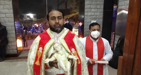 ജസോല ഫാത്തിമ മാതാ ഫൊറോന പള്ളിയിൽ പിറവി കുര്‍ബാന നടത്തി