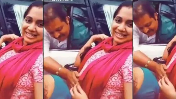 ഗർഭിണിയായ യുവതിയുടെ വയറില്‍ തലോടി കുഞ്ഞിനെ അനുഗ്രഹിക്കുന്ന സുരേഷ് ഗോപി ; വീഡിയോ വൈറല്‍