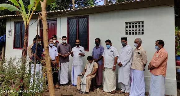 അടച്ചുറപ്പില്ലാത്ത ഷെഡിൽ കഴിഞ്ഞ വൃദ്ധ ദമ്പതികൾക്ക് വീട് നിർമിച്ചു നൽകി കരിമ്പ പെയിൻ & പാലിയേറ്റീവ് കെയർ സൊസൈറ്റി