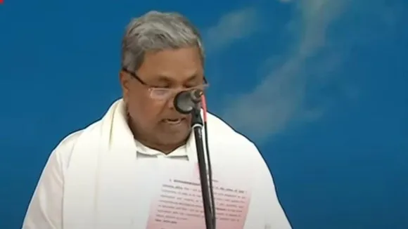 കർണാടക മുഖ്യമന്ത്രിയായി സിദ്ധരാമയ്യ ചുമതലയേറ്റു