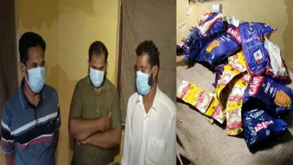 പാലക്കാട് കുപ്പിവെള്ള വ്യാപാരത്തിന്റെ മറവിൽ ഹാൻസ് കച്ചവടം; ഗോഡൗണിൽ നിന്നും 1000 കിലോ ഹാൻസ് പിടികൂടി