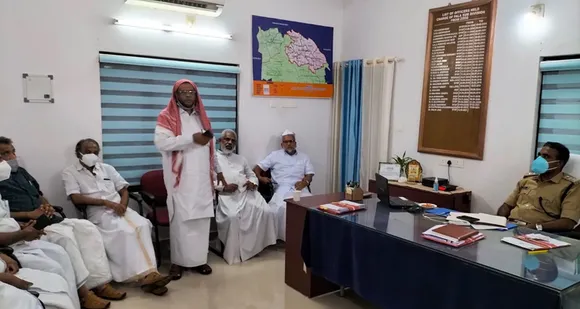 പാലാ രൂപതാ ബിഷപ്പ് മാർ ജോസഫ് കല്ലറങ്ങാട് നടത്തിയ പ്രസംഗത്തോടനുബന്ധിച്ച് പാലായിലുണ്ടായ പ്രതിഷേധങ്ങളുടെ പശ്ചാത്തലത്തിൽ പാലാ ഡിവൈഎസ്‌പി ഷാജു ജോസിന്റെ നേതൃത്തത്തിൽ പാലായിലും ഈരാറ്റുപേട്ടയിലുമുള്ള വിവിധ സമുദായിക നേതാക്കളുടെ യോഗം നടത്തി