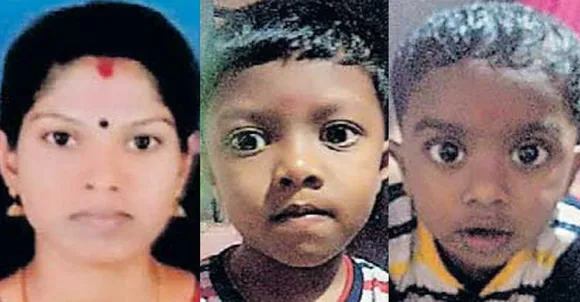 വീട്ടിൽ നിന്നു കാണാതായ അമ്മയെയും രണ്ടു മക്കളെയും കിണറ്റിൽ മരിച്ച നിലയിൽ കണ്ടെത്തി