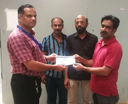 ആദിത്യക്കുള്ള ചികിത്സാ സഹായം കൈമാറി.