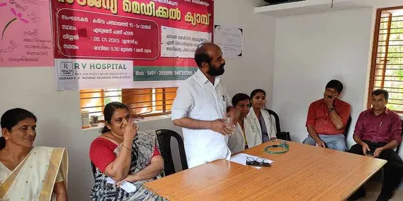 കരിമ്പ എരുമേനിയിൽ കുടുംബശ്രീയും ആരോഗ്യരംഗത്ത് പ്രവര്‍ത്തിക്കുന്ന ആർവി ഗ്രൂപ്പും സംയുക്തമായി മെഡിക്കൽ ക്യാമ്പ് സംഘടിപ്പിച്ചു