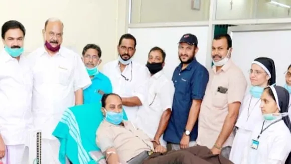 പാലായിലെ മാധ്യമ പ്രവർത്തകർ രക്തദാനം നടത്തി