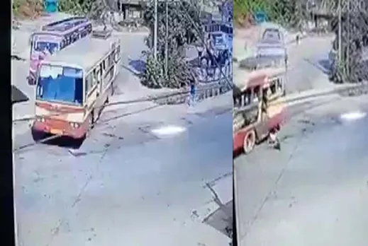 കെ.എസ്.ആർ.ടി.സി ബസ്സിൽ നിന്നും തെറിച്ചു വീണ് യാത്രികയ്ക്ക് പരിക്ക്