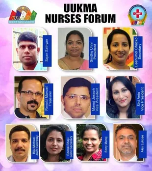 നേഴ്‌സിംഗ് മേഖലയുടെ കരുത്ത് വിളംബരം ചെയ്തുകൊണ്ട്  യുക്മ നേഴ്‌സസ് ഫോറം - സിന്ധു ഉണ്ണി പ്രസിഡന്റ്, ലീനുമോൾ ചാക്കോ സെക്രട്ടറി. യു  കെ മലയാളികളുടെ അഭിമാനമായ മിനിജയും രാജേഷും ജാസ്മിനും ദേശീയ  ഉപദേശകസമിതി അംഗങ്ങൾ