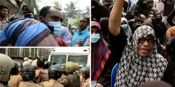 കോതിയിലെ മലിനജല ശുചീകരണ പ്ലാന്റിനെതിരെ സമരം; ബലംപ്രയോഗിച്ച് പോലീസ്, സമരക്കാരെ അറസ്റ്റുചെയ്ത് നീക്കി