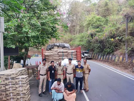 ലോറിയിൽ കടത്താൻ ശ്രമിച്ച മൂവായിരം കിലോ ഹാൻസുമായി രണ്ടുപേർ എക്സൈസ് പിടിയിൽ