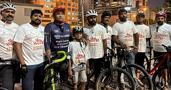 സൈക്ലിസ്റ് ഫായിസ് അഷ്റഫിന് പവിഴ ദീപിൽ ഉജ്വല സ്വീകരണം