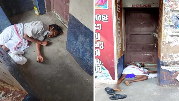 അടിച്ച് " പാമ്പായി " അരയിൽ ഉടുതുണിയും ഉറയ്ക്കാത്ത അവസ്ഥയിൽ കിടക്കാനും വാളു വെയ്ക്കാനും ഇത്രയും പറ്റിയ സ്ഥലം വേറെ ഏതു കിട്ടും; പോലീസ് എയ്ഡ് പോസ്റ്റിൻ്റെ കവാടമല്ലാതെ!