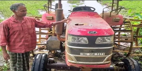 കര്‍ഷകന്റെ ട്രാക്ടറില്‍ ഉപ്പുപൊടി വിതറി എഞ്ചിന്‍ പ്രവര്‍ത്തന രഹിതമാക്കി സാമൂഹിക വിരുദ്ധരുടെ ക്രൂരത