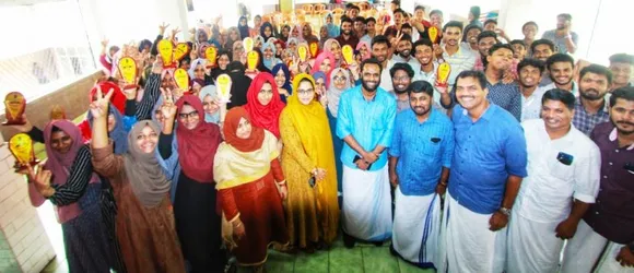 ഫ്രറ്റേണിറ്റി കോളേജ് യൂണിയൻ ഭാരവാഹികൾക്ക് സ്വീകരണം നൽകി