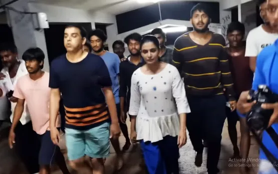 ക്ഷേത്രദര്‍ശനത്തിനിടെ ഫോട്ടോ എടുത്ത ആരാധകനോട് കയര്‍ത്ത് സാമന്ത