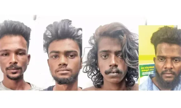 വിവാഹ സല്‍ക്കാരത്തിനിടെ കയ്യാങ്കളി; വധുവിന്റെ ബന്ധുക്കള്‍ക്ക് നേരെ ബോംബേറ്, വരനും സുഹൃത്തുക്കളും അറസ്റ്റില്‍