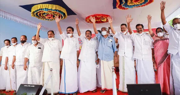 വികസന മുന്നേറ്റ ജാഥ; പാലാ നഗരം ചുവപ്പണിഞ്ഞു - ഗംഭീര സ്വീകരണം നൽകി കേരള കോൺഗ്രസ് (എം)