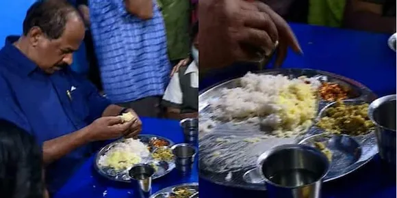 ഭക്ഷ്യമന്ത്രിക്ക് നൽകിയ ചോറിൽ തലമുടി; സംഭവം കോട്ടൺഹിൽ സ്കൂളിൽ മിന്നൽ സന്ദർശനത്തിനിടയിൽ