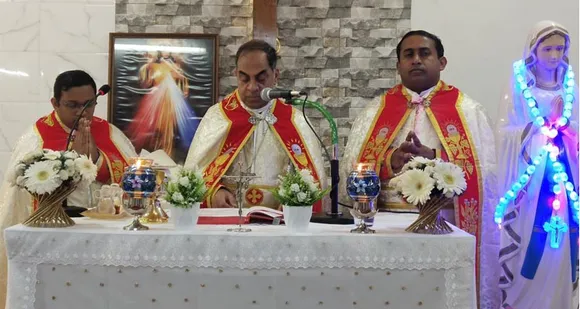 ഫരീദാബാദ് രൂപത അധ്യക്ഷൻ അഭിവന്ദ്യ മാർ കുര്യാക്കോസ് ഭരണികുളങ്ങര ജസോള ഫൊറോന പള്ളിയിലെ മാസ്സ് സെന്ററുകളിൽ ദിവ്യബലി അർപ്പിച്ചു