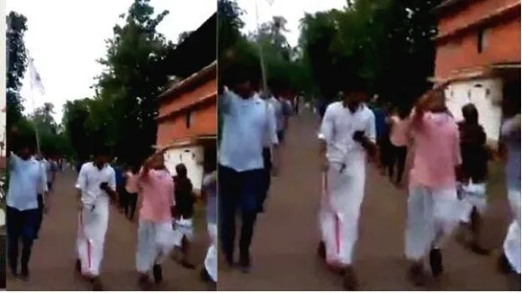 ഷുക്കൂറിനെ കൊന്ന പൊന്നരിവാള്‍ അറബി കടലില്‍ കളഞ്ഞിട്ടില്ലെന്നും അരിഞ്ഞ് തള്ളുമെന്നും മുദ്രാവാക്യം മുഴക്കി ഡിവൈഎഫ്‌ഐ; കേസെടുത്ത് പൊലീസ്‌