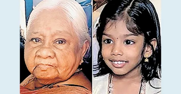 ക്ഷേത്രദർശനം കഴിഞ്ഞു ഗുരുവായൂരിൽ നിന്നു മടങ്ങുകയായിരുന്ന കുടുംബം സഞ്ചരിച്ചിരുന്ന കാറും കണ്ടെയ്നർ ലോറിയും കൂട്ടിയിടിച്ചു; മുത്തശ്ശിയും പേരക്കുട്ടിയും മരിച്ചു, 3 പേർക്കു പരുക്ക്