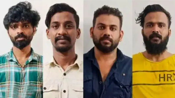 മുന്‍ വൈരാഗ്യം: പാലക്കാട് വീടിന് നേരെ പെട്രോള്‍ ബോംബെറിഞ്ഞ നാലു പേര്‍ അറസ്റ്റില്‍; വഹനങ്ങൾ കത്തി നശിച്ചു