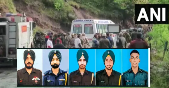 പൂഞ്ചില്‍ നടന്നത് ഭീകരാക്രമണം: ട്രക്കിന് തീപിടിച്ചത് ഗ്രനേഡ് ആക്രമണത്തിലെന്ന് സ്ഥിരീകരിച്ച് സൈന്യം