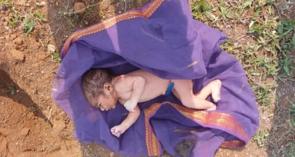 നവജാത ശിശുവിനെ കുഴിച്ചുമൂടാന്‍ ശ്രമം; പാതി മണ്ണിട്ടു മൂടിയ കു‍ഞ്ഞിനെ രക്ഷപ്പെടുത്തി