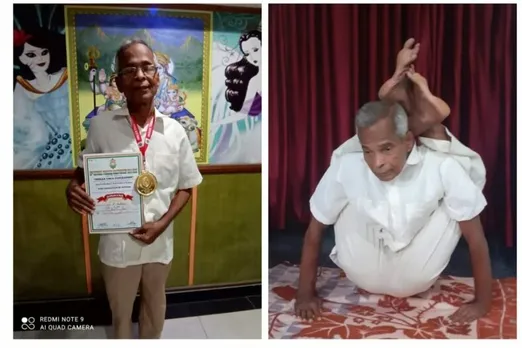 ദേശീയ യോഗാസന മത്സരം എം. മാധവന് വീണ്ടും സ്വർണ്ണ തിളക്കം