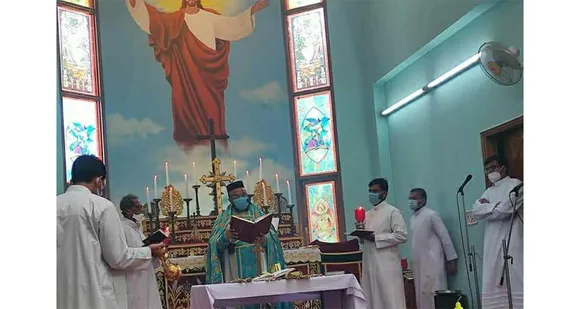 ഡല്‍ഹി ദ്വാരക സെൻറ് ജോർജ് ഓർത്തഡോക്സ് പള്ളിയില്‍ ഓശാന ശുശ്രൂഷകള്‍ നടത്തി