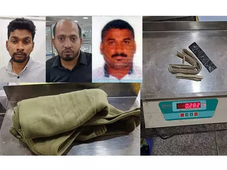 കരിപ്പൂർ വിമാനത്താവളത്തിൽ  1.3 കോടിയുടെ സ്വർണവേട്ട; മൂന്ന് വ്യത്യസ്ത കേസുകളിൽ  മൂന്നു പേർ പിടിയിൽ