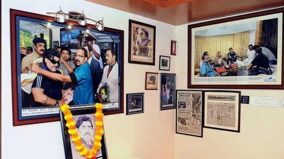  മറഡോണയോടുളള ആദരവിന്റെയും ആരാധനയുടെയും അടയാളമായി കണ്ണൂരിലും ഒരു മ്യൂസിയം! കേരളത്തിലെത്തിയപ്പോള്‍ മറഡോണ താമസിച്ച മുറി  മ്യൂസിയമാക്കി ഹോട്ടൽ ഉടമ