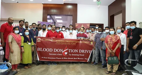 മഹാ ഇടവക ഓർത്തഡോക്സ്‌ യുവജനപ്രസ്ഥാനം `ബ്ളഡ്‌ ഡൊണേഷൻ ഡ്രൈവ്‌ 2021` സംഘടിപ്പിച്ചു