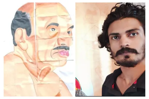 തൽസമയ ചിത്രരചനയിലും സ്‌കൂള്‍ ചുമരുകളിലും വര്‍ണ്ണങ്ങളുടെ വിസ്മയം തീര്‍ക്കുന്ന നിഖിൽ പുലാപ്പറ്റ