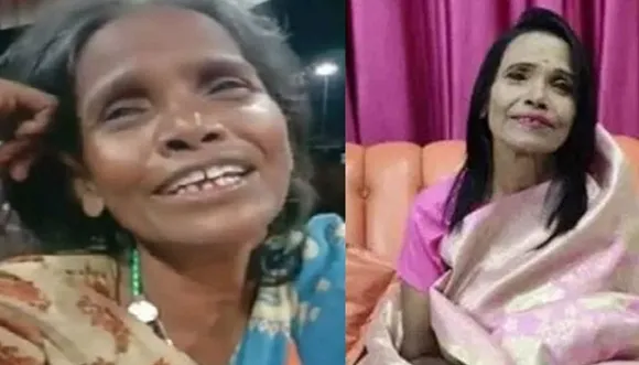 റെയില്‍വേ പ്ലാറ്റ്‌ഫോമില്‍ നിന്ന് രാണു പാടിക്കയറിയത് ബോളിവുഡിലേക്ക്; വീഡിയോ