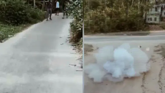 വൈറലാകാന്‍ ഉഗ്രശേഷിയുള്ള ഏറ് പടക്കമുണ്ടാക്കി സ്ഫോടനം; 19കാരന്‍ അറസ്റ്റില്‍; പരീക്ഷണം നടുറോഡിൽ