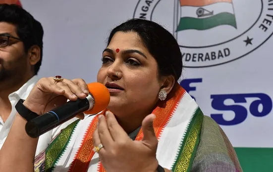 കോണ്‍ഗ്രസ് വക്താവ് ഖുശ്ബു ബിജെപിയിലേക്ക് ? തിങ്കളാഴ്ച അംഗത്വം സ്വീകരിക്കുമെന്ന് അഭ്യൂഹം