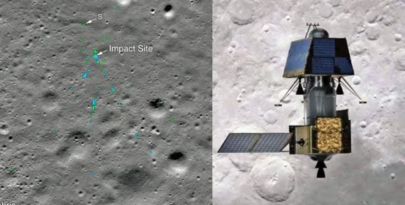 ചന്ദ്രയാന്‍ 2 വിക്രം ലാന്‍ഡറിന്റെ അവശിഷ്ടങ്ങള്‍ കണ്ടെത്തി