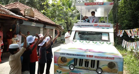 തുറന്ന വാഹനത്തിൽ സാധാരണക്കാരുടെ മനസ് തുറന്ന് എൽഡിഎഫ് സ്ഥാനാർത്ഥി ജോസ് കെ മാണി;  മണ്ഡലത്തെ ഇളക്കി ജോസ് കെ മാണിയുടെ തുറന്ന വാഹനത്തിലെ പര്യടനം